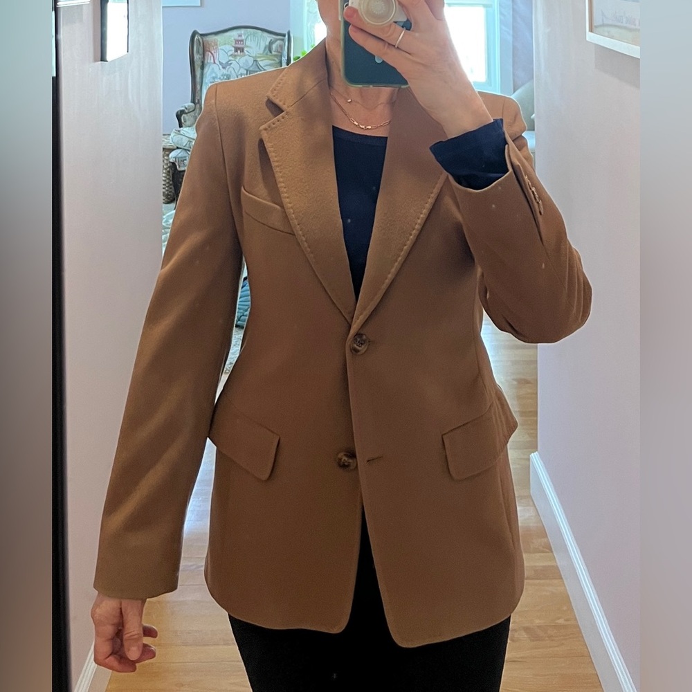 Women's Camel MAX MARA Vintage Blazer SMALL EUC